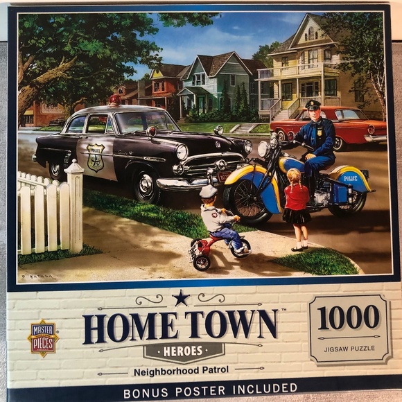 Masterpieces Other - Hometown Heroes Master Pieces Neighborhood Patrol 1000 Piece Jigsaw Puzzle